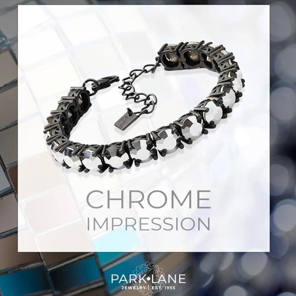 Park Lane CHROME Impression Tennis Bracelet Ltd Ed